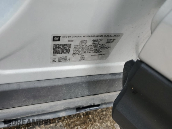 2020 GMC Terrain SLE с VIN 3GKALMEV4LL338827, выставлен на аукционе Copart как лот 60072425 с пробегом 139 799 миль миль и Списание • Salvage title. История ставок и продаж доступна на DreamBid. Изображение 13.