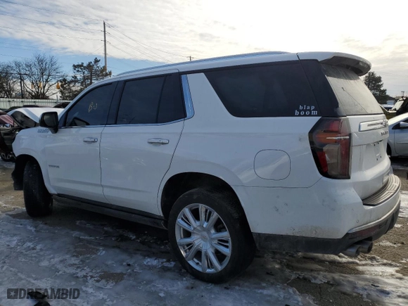 2021 Chevrolet Tahoe High Country with VIN 1GNSKTKL1MR303017, listed as a Copart auction lot 88578005 with 61,094 mi miles and Salvage Title. Bid and sale history available at carsss.com. Image 2.