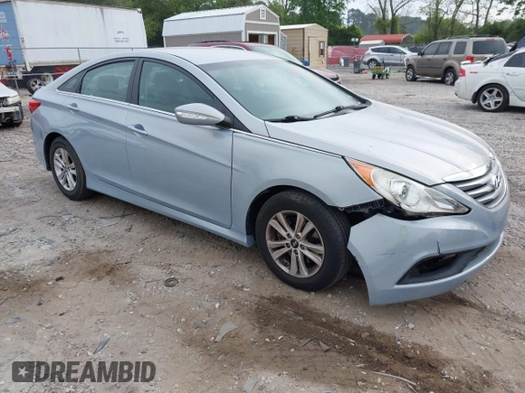 2014 Hyundai Sonata GLS with VIN 5NPEB4AC4EH857304, listed as a IAAI auction lot 42092407 with 139,363 mi miles and . Bid and sale history available at carsss.com. Image 1.
