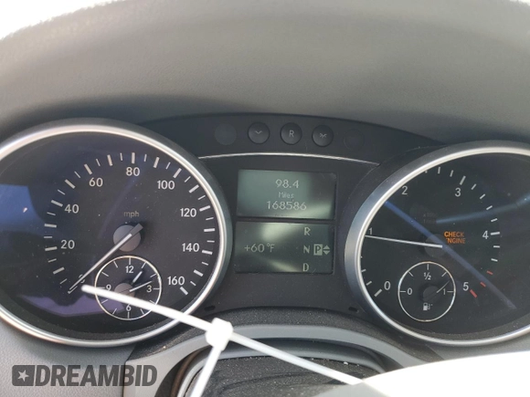 2008 Mercedes-Benz M 320 CDI with VIN 4JGBB22EX8A427338, listed as a Copart auction lot 45130815 with 168,586 mi miles and Salvage Title. Bid and sale history available at carsss.com. Image 9.