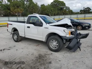 2018 Ford F-150 XL with VIN 1FTMF1EB5JKF62563, listed as a Copart auction lot 44368415 with 84,638 mi miles and Salvage title. Bid and sale history available at DreamBid. Image 4.