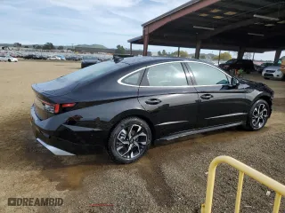 2025 Hyundai Sonata SEL with VIN KMHL64JA1SA472730, listed as a Copart auction lot 46124395 with 491 mi miles and Clean Title. Bid and sale history available at carsss.com. Image 3.