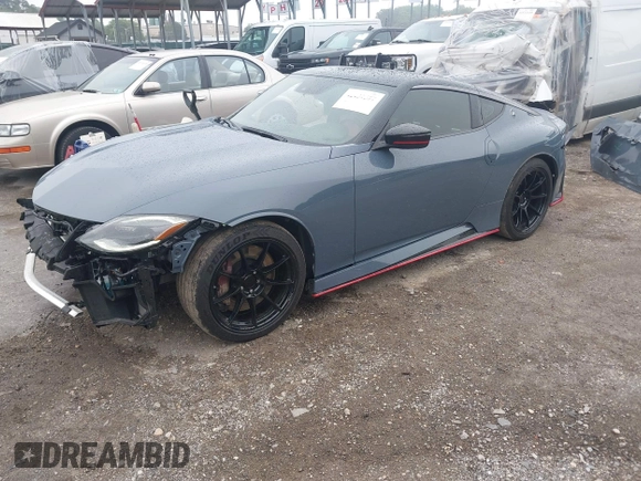 2024 Nissan Z Nismo with VIN JN1BZ4CH9RM360447, listed as a IAAI auction lot 42457597 with 9,723 mi miles and . Bid and sale history available at DreamBid. Image 23.