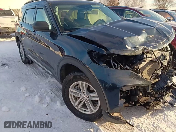2022 Ford Explorer XLT with VIN 1FMSK8DH7NGA77833, listed as a Copart auction lot 47243225 with 15,512 mi miles and Salvage Title. Bid and sale history available at carsss.com. Image 10.
