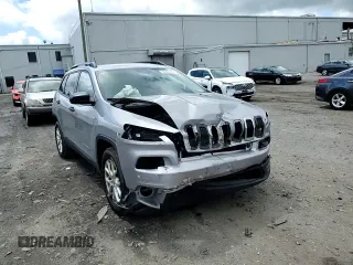 2017 Jeep Cherokee Sport with VIN 1C4PJMAB4HW646802, listed as a Copart auction lot 56667035 with 135,049 mi miles and Salvage title. Bid and sale history available at DreamBid. Image 14.