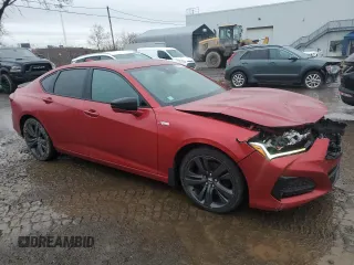 2021 Acura TLX w/A-Spec Package with VIN 19UUB6F53MA800181, listed as a Copart auction lot 50939925 with 122,280 mi miles and Salvage Title. Bid and sale history available at carsss.com. Image 4.