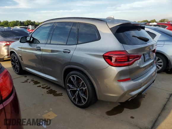 2020 BMW X3 M Competition with VIN 5YMTS0C01L9B25053, listed as a Copart auction lot 73847764 with 0 mi miles and Salvage Title. Bid and sale history available at carsss.com. Image 2.