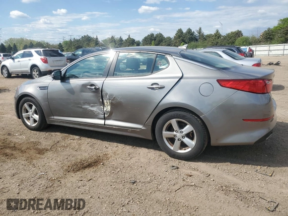 2014 Kia Optima LX with VIN 5XXGM4A78EG345272, listed as a Copart auction lot 55473895 with 150,870 mi miles and Salvage title. Bid and sale history available at DreamBid. Image 2.