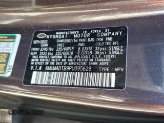 2023 Genesis GV70 2.5T with VIN KMUMADTB9PU095628, listed as a Copart auction lot 51536305 with 49,853 mi miles and Salvage Title. Bid and sale history available at DreamBid. Image 15.