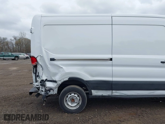 2023 Ford Transit Cargo with VIN 1FTBR1C89PKB29455, listed as a IAAI auction lot 41839680 with 21,570 mi miles. Bid and sale history available at carsss.com. Image 19.