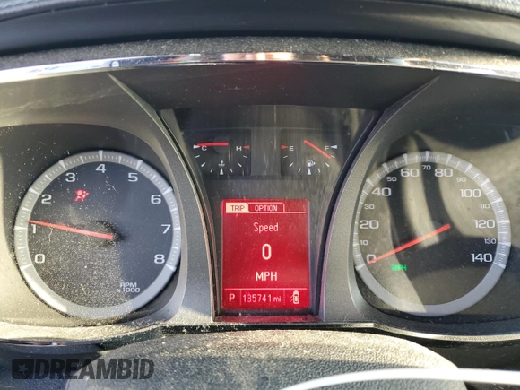 2016 GMC Terrain Denali with VIN 2GKFLVE38G6287353, listed as a Copart auction lot 51496085 with 135,741 mi miles and Salvage title. Bid and sale history available at DreamBid. Image 9.