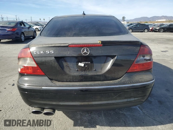 2009 Mercedes-Benz CLK 550 with VIN WDBTJ72H69F266105, listed as a Copart auction lot 79723224 with 114,840 mi miles and Salvage Title. Bid and sale history available at DreamBid. Image 6.