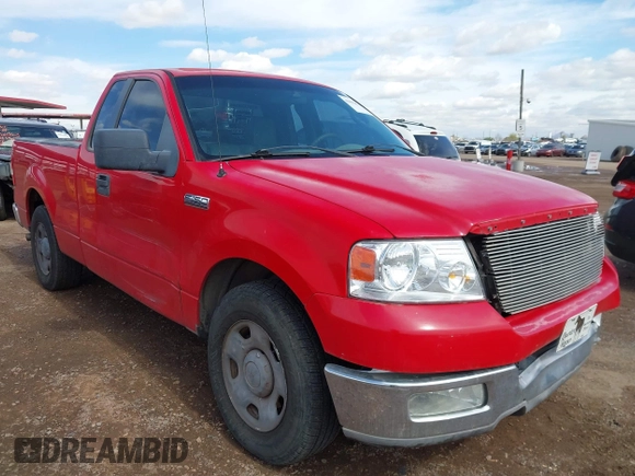 2005 Ford F-150 XL with VIN 1FTRF12515NA28484, listed as a IAAI auction lot 41812816 with 164,163 mi miles. Bid and sale history available at carsss.com. Image 1.