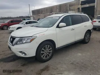 2016 Nissan Pathfinder SV with VIN 5N1AR2MM7GC624076, listed as a Copart auction lot 48936925 with 126,455 mi miles and Salvage Title. Bid and sale history available at carsss.com. Image 1.