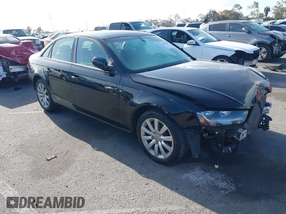 2014 Audi A4 Premium with VIN WAUAFAFL9EA082318, listed as a IAAI auction lot 41957307 with 65,086 mi miles. Bid and sale history available at carsss.com. Image 1.