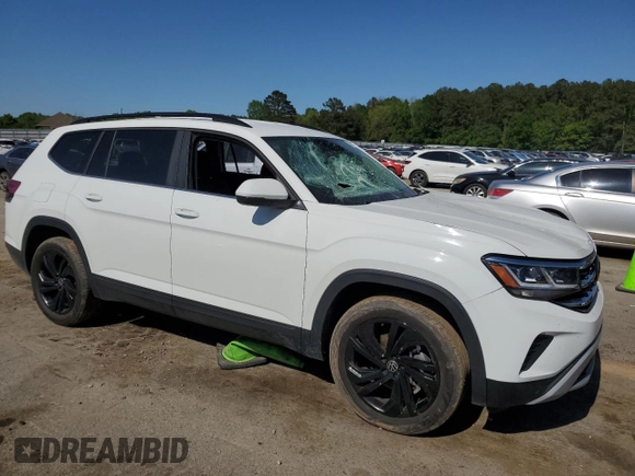 2023 Volkswagen Atlas SE with VIN 1V2WR2CA1PC530856, listed as a Copart auction lot 52601925 with 32,671 mi miles and Salvage title. Bid and sale history available at DreamBid. Image 4.