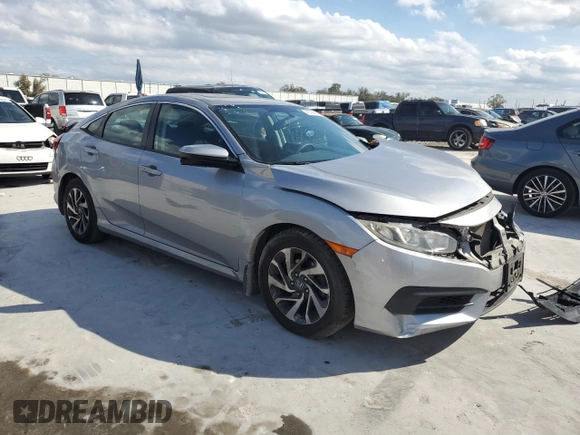 2016 Honda Civic EX with VIN 2HGFC2F7XGH524927, listed as a Copart auction lot 45799865 with 72,814 mi miles and Salvage Title. Bid and sale history available at DreamBid. Image 4.