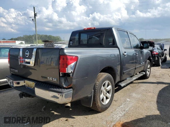 2009 Nissan Titan SE with VIN 1N6BA07D69N306356, listed as a Copart auction lot 63165873 with 126,758 mi miles and Salvage Title. Bid and sale history available at carsss.com. Image 3.