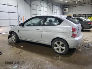 2007 Hyundai Accent SE with VIN KMHCN36C37U046518, listed as a Copart auction lot 43459955 with 118,356 mi miles and Salvage Title. Bid and sale history available at carsss.com. Image 2.