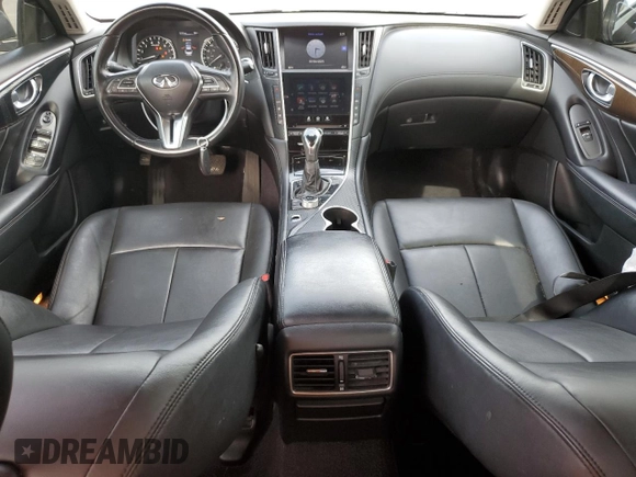 2018 Infiniti Q50 3.0t LUXE with VIN JN1EV7AP2JM590114, listed as a Copart auction lot 52146795 with 89,714 mi miles and Salvage Title. Bid and sale history available at carsss.com. Image 8.