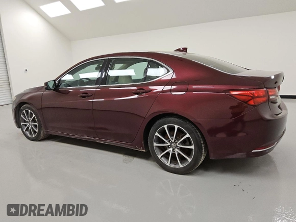 2015 Acura TLX V6 with VIN 19UUB2F30FA020309, listed as a Copart auction lot 50154955 with 109,769 mi miles and Clean Title. Bid and sale history available at carsss.com. Image 2.