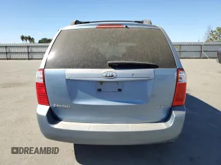 2008 Kia Sedona LX with VIN KNDMB233086232913, listed as a Copart auction lot 76707554 with 169,125 mi miles and Clean Title. Bid and sale history available at carsss.com. Image 6.