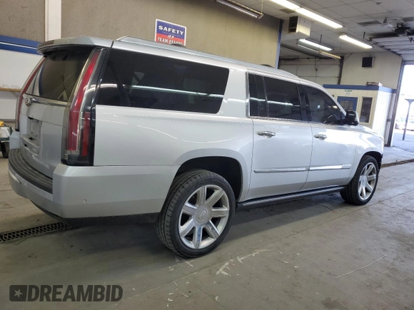 2017 Cadillac Escalade ESV Premium Luxury z VIN 1GYS4JKJ6HR222990, wystawiony jako Copart lot #89366985 z przebiegiem 121 934 mil mil oraz Szkoda całkowita • Salvage title. Historia ofert i sprzedaży dostępna na DreamBid. Obrazek 3.