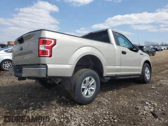 2018 Ford F-150 XL with VIN 1FTMF1E5XJKE35365, listed as a Copart auction lot 51152095 with 49,572 mi miles and Salvage title. Bid and sale history available at DreamBid. Image 3.