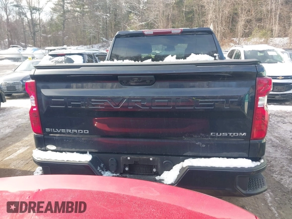 2022 Chevrolet Silverado 1500 Custom with VIN 1GCPDBEK7NZ583596, listed as a IAAI auction lot 41381334 with 37,505 mi miles. Bid and sale history available at carsss.com. Image 16.
