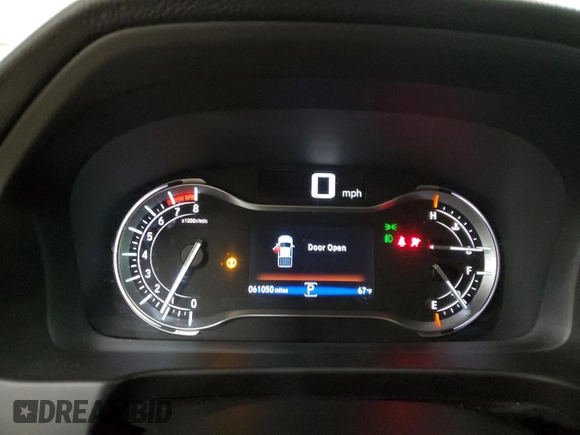 2019 Honda Ridgeline RTL-T with VIN 5FPYK2F60KB001455, listed as a Copart auction lot 53786015 with 61,050 mi miles and Salvage title. Bid and sale history available at DreamBid. Image 9.