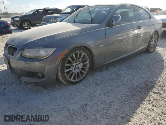 2013 BMW 3 Series 328i with VIN WBAKE3C54DE772011, listed as a Copart auction lot 77012544 with Not Provided miles and Salvage Title. Bid and sale history available at carsss.com. Image 1.