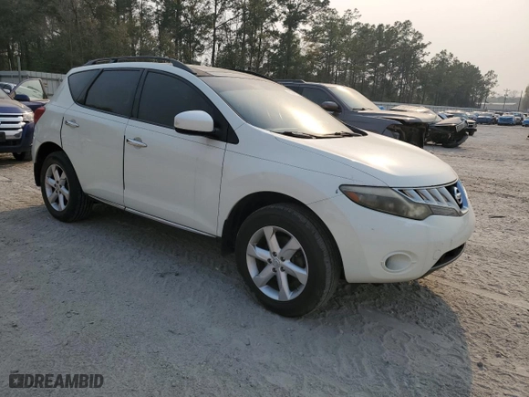 2009 Nissan Murano SL with VIN JN8AZ18U89W021720, listed as a Copart auction lot 50841235 with 182,998 mi miles and Clean Title. Bid and sale history available at carsss.com. Image 4.