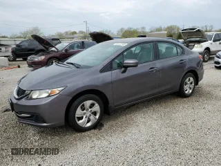 2015 Honda Civic LX z VIN 19XFB2F50FE053932, wystawiony jako Copart lot #52722745 z przebiegiem 81 666 mil mil oraz Szkoda całkowita • Salvage title. Historia ofert i sprzedaży dostępna na DreamBid. Obrazek 1.