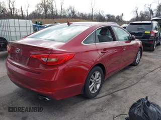 2016 Hyundai Sonata SE with VIN 5NPE24AF9GH414904, listed as a IAAI auction lot 41633415 with 107,778 mi miles and . Bid and sale history available at carsss.com. Image 4.