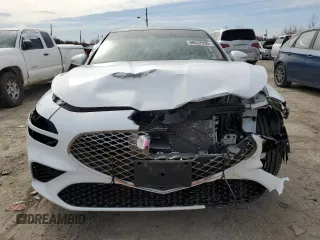 2022 Genesis G70 2.0T with VIN KMTG34TAXNU092852, listed as a Copart auction lot 49337835 with 37,413 mi miles and Salvage title. Bid and sale history available at DreamBid. Image 5.