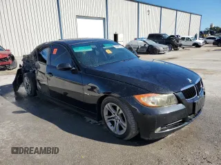 2008 BMW 3 Series 328i with VIN WBAVA33528KX85551, listed as a Copart auction lot 82986724 with 177,234 mi miles and Salvage title. Bid and sale history available at DreamBid. Image 4.