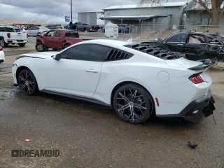 2024 Ford Mustang EcoBoost with VIN 1FA6P8TH3R5118636, listed as a Copart auction lot 48220675 with 7,663 mi miles and Salvage Title. Bid and sale history available at carsss.com. Image 2.