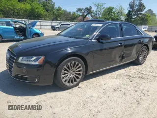 2015 Audi A8 z VIN WAUJGAFD2FN030416, wystawiony jako Copart lot #54534635 z przebiegiem 133 594 mil mil oraz Szkoda całkowita • Salvage title. Historia ofert i sprzedaży dostępna na DreamBid. Obrazek 1.