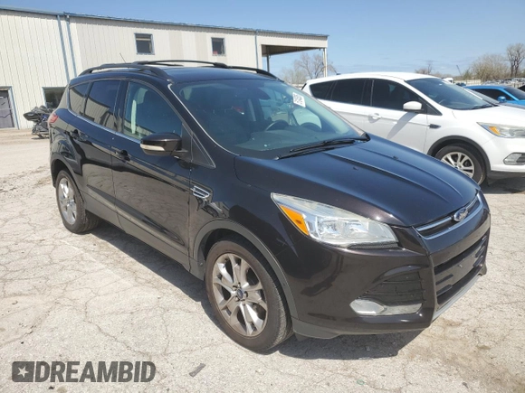 2013 Ford Escape SEL with VIN 1FMCU0HX6DUB15442, listed as a Copart auction lot 51245285 with 130,615 mi miles and Salvage Title. Bid and sale history available at carsss.com. Image 4.