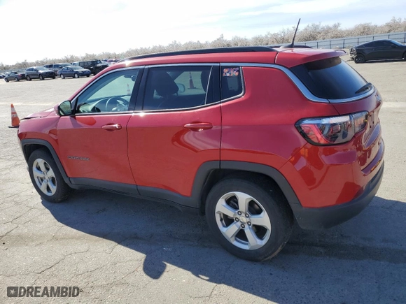 2021 Jeep Compass Latitude with VIN 3C4NJCBB6MT553134, listed as a Copart auction lot 45731175 with 54,261 mi miles and Salvage Title. Bid and sale history available at carsss.com. Image 2.