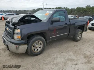 2015 Chevrolet Silverado 1500 Work Truck with VIN 1GCNCPEH0FZ313638, listed as a Copart auction lot 45659565 with 143,760 mi miles and Salvage Title. Bid and sale history available at carsss.com. Image 1.
