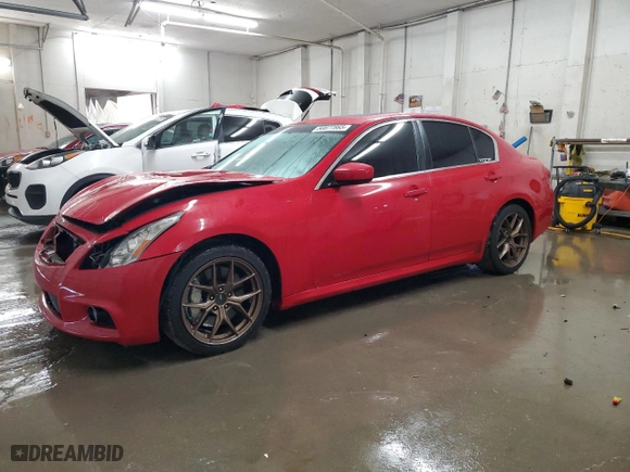 2013 Infiniti G37 Sedan Journey with VIN JN1CV6AP9DM300733, listed as a Copart auction lot 50877865 with 0 mi miles and Salvage Title. Bid and sale history available at carsss.com. Image 1.