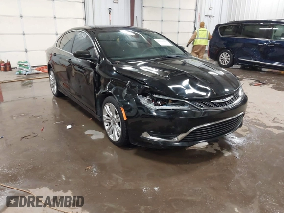 2015 Chrysler 200 Limited with VIN 1C3CCCAB9FN690174, listed as a IAAI auction lot 41330163 with 123,633 mi miles and . Bid and sale history available at carsss.com. Image 1.