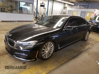 2016 BMW 7 Series 740i with VIN WBA7E2C5XGG547780, listed as a Copart auction lot 57895613 with 108,100 mi miles. Bid and sale history available at carsss.com. Image 1.
