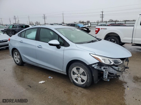 2017 Chevrolet Cruze LS with VIN 1G1BC5SM3H7203120, listed as a Copart auction lot 44820785 with 41,585 mi miles and Salvage Title. Bid and sale history available at carsss.com. Image 4.