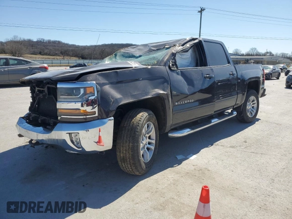 2016 Chevrolet Silverado 1500 LT with VIN 3GCUKREC0GG213703, listed as a Copart auction lot 47558925 with 126,015 mi miles and Salvage Title. Bid and sale history available at DreamBid. Image 1.