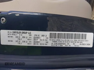 2013 Chrysler Town & Country Touring z VIN 2C4RC1BG9DR756341, wystawiony jako IAAI lot #41955275 z przebiegiem 155 463 mil mil oraz . Historia ofert i sprzedaży dostępna na DreamBid. Obrazek 9.