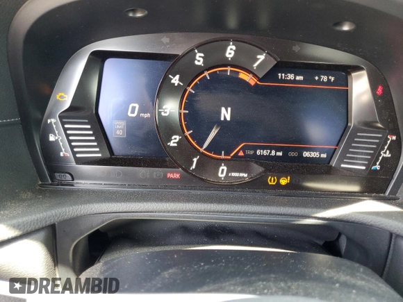2024 Toyota Supra 3.0 with VIN WZ1DB0G09RW067919, listed as a Copart auction lot 60362925 with 6,305 mi miles and Salvage title. Bid and sale history available at DreamBid. Image 9.
