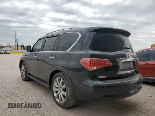 2012 Infiniti QX56 8-passenger with VIN JN8AZ2ND3C9716249, listed as a Copart auction lot 75364924 with 0 mi miles and Clean Title. Bid and sale history available at carsss.com. Image 2.