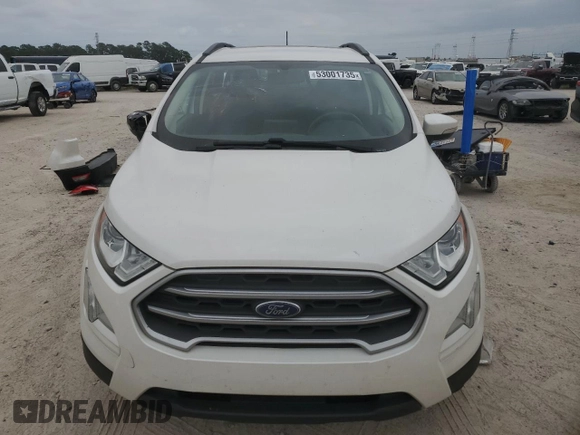 2020 Ford EcoSport SE with VIN MAJ6S3GL3LC313669, listed as a Copart auction lot 53001735 with 66,316 mi miles and Salvage Title. Bid and sale history available at carsss.com. Image 5.